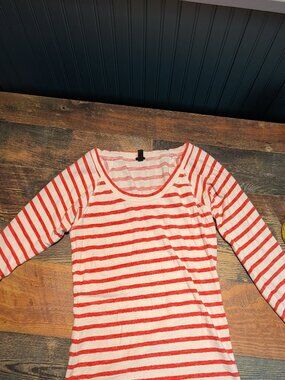 J.Crew classic Stripped Long Sleeve T in womens Small